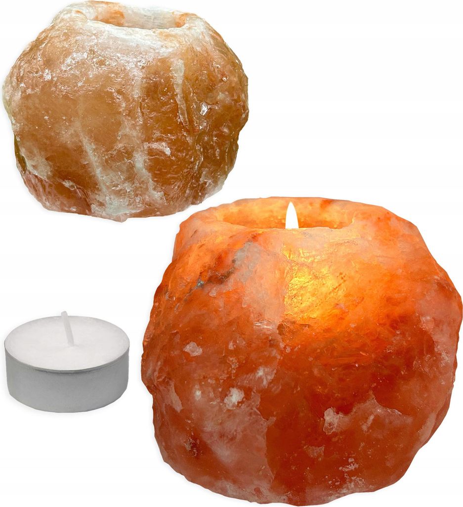 Świecznik solny naturalny Sól jonizator+ sojowa naturalna Zdjęcie produktu 