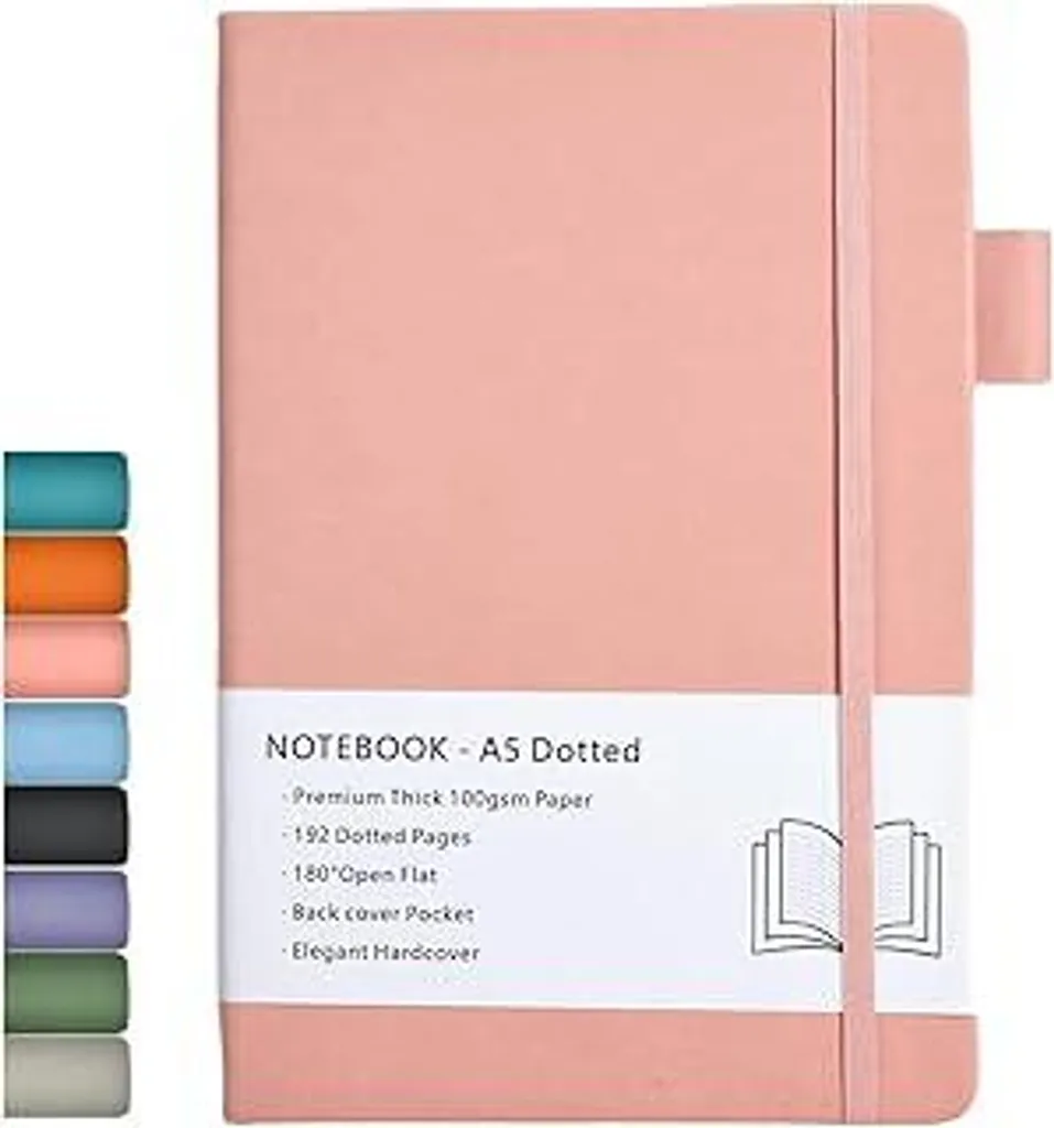 Diario A5 Rosa Dotted Journal - Taccuino Puntinato Carta Premium 100GSM