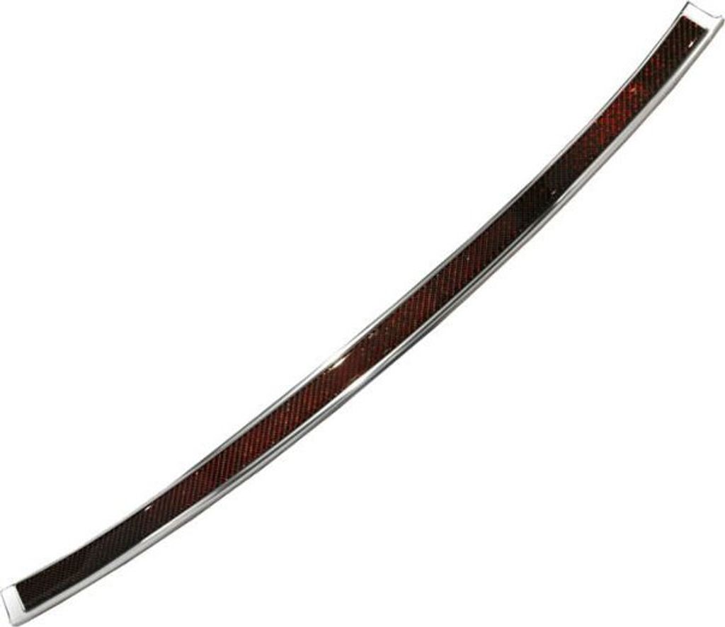 Ladekantenschutz Stoßstangenschutz Edelstahl gespiegelt Carbon Fiber schwarz/rot passend für Volvo XC90 II 2015->