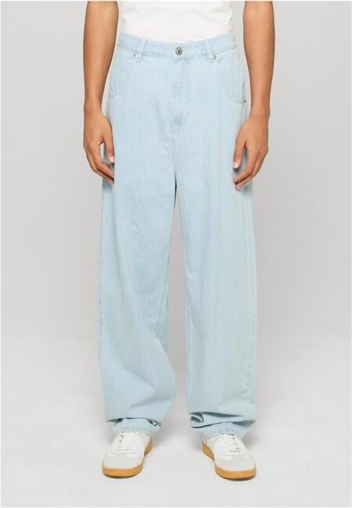 Herrenjeans Urban Classics 90's Pinstripe Jeans, neue, hellblaue, gewaschene Variante - Größe 42
