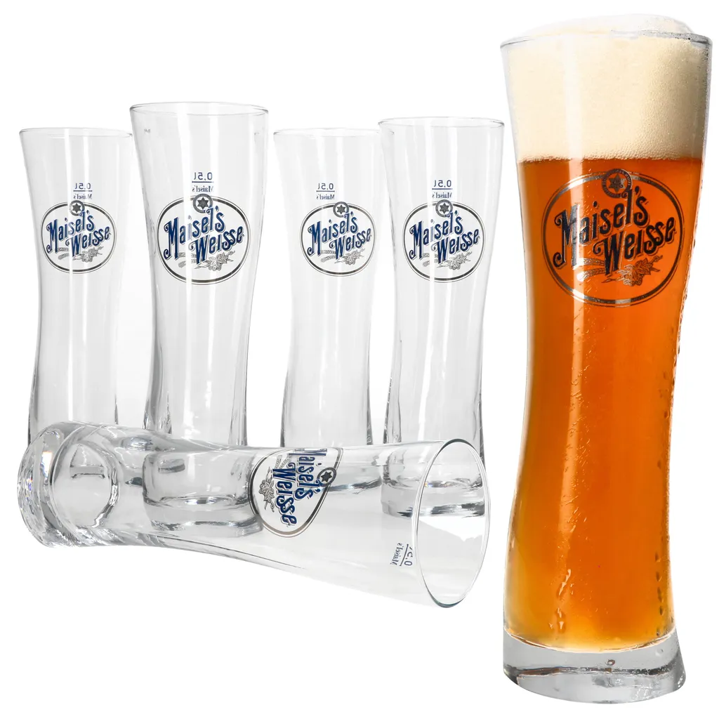 Van Well 6x Maisel’s Weisse Weizenbiergläser
