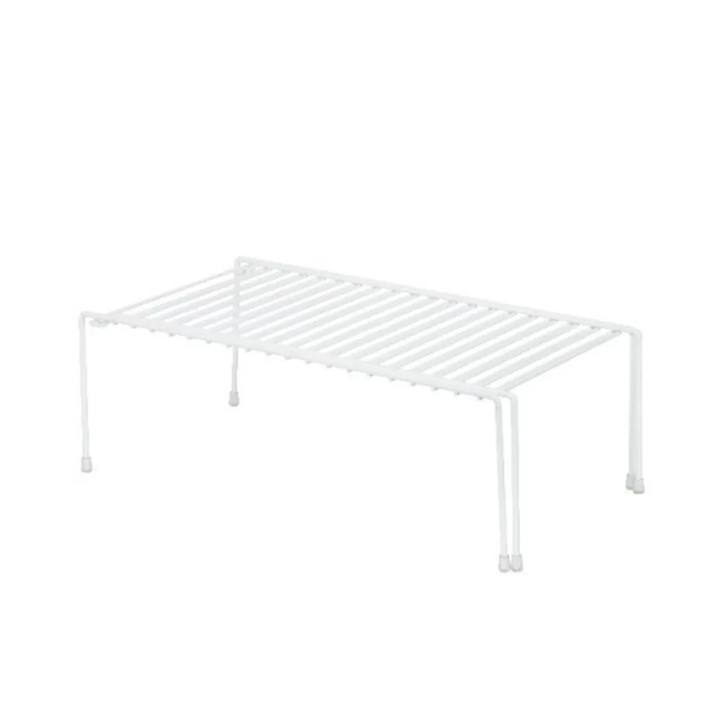 Étagère modulable pour plan de travail cuisine, acier blanc 41,5-73,7 cm