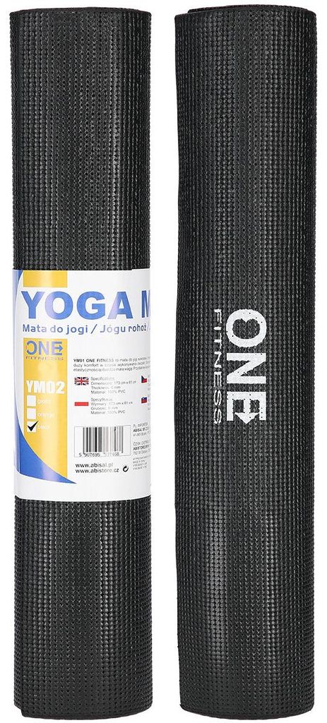 Ym02 Tappetino da yoga nero One Fitness Immagine del prodotto 