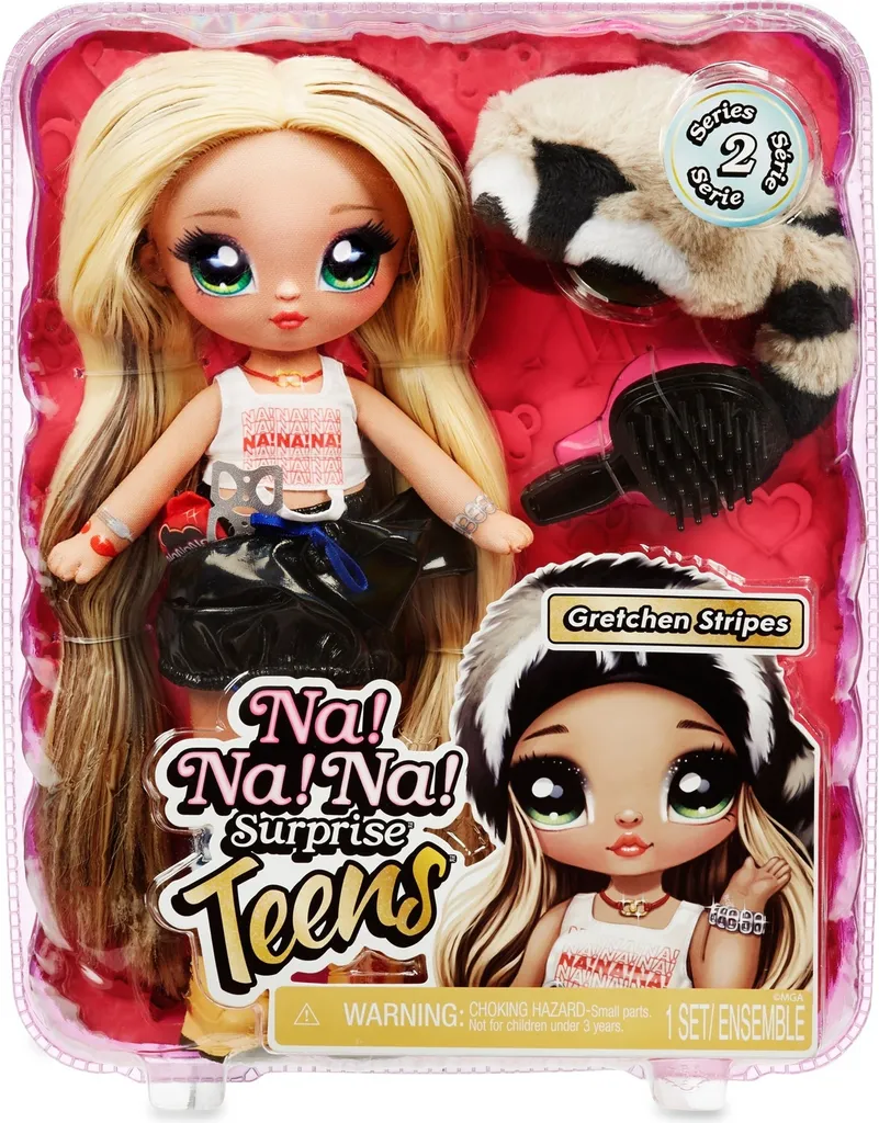 Poupée Mannequin Souple Na ! Na ! Na ! Surprise Teens Gretchen Stripes