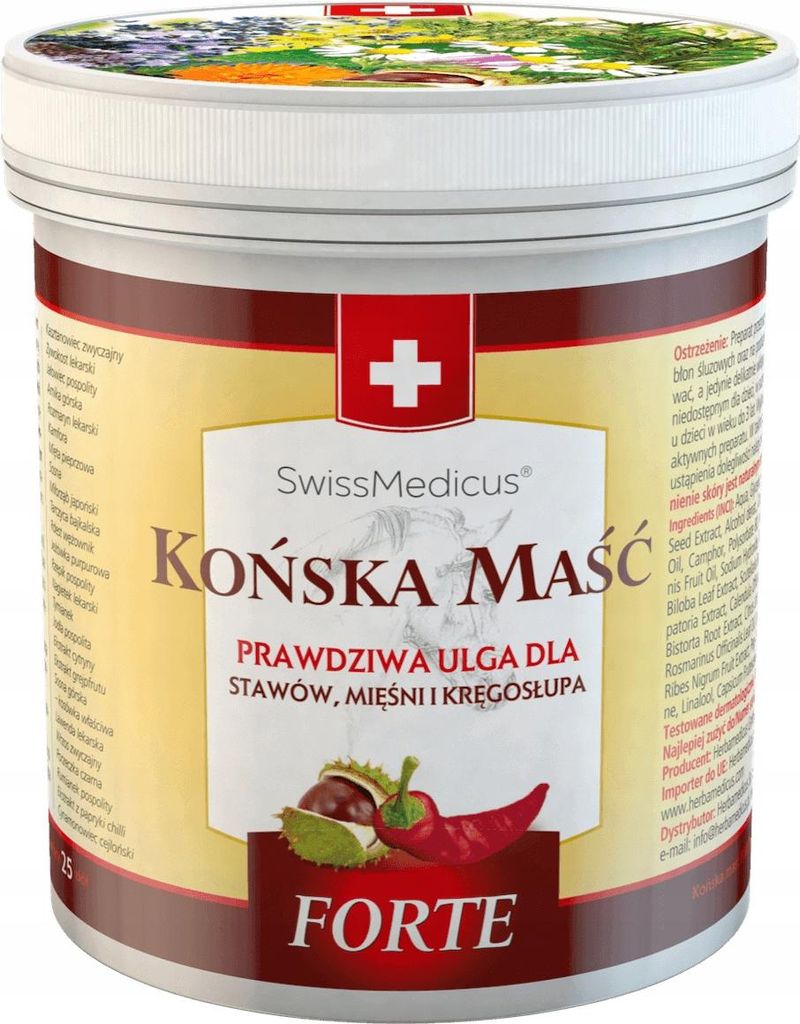 Herbamedicus FORTE WARMERDE ZALVEN VOOR GEWRIJDEN, 500 ml Productafbeelding 