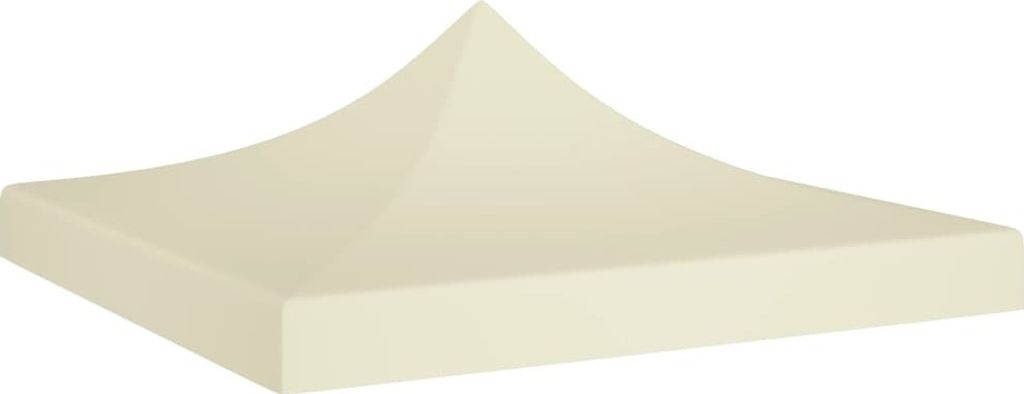 Möbel Partyzelt-Dach 2x2 m Creme 270 g/m² - Pavillon Dächer und -Seitenteile 315336