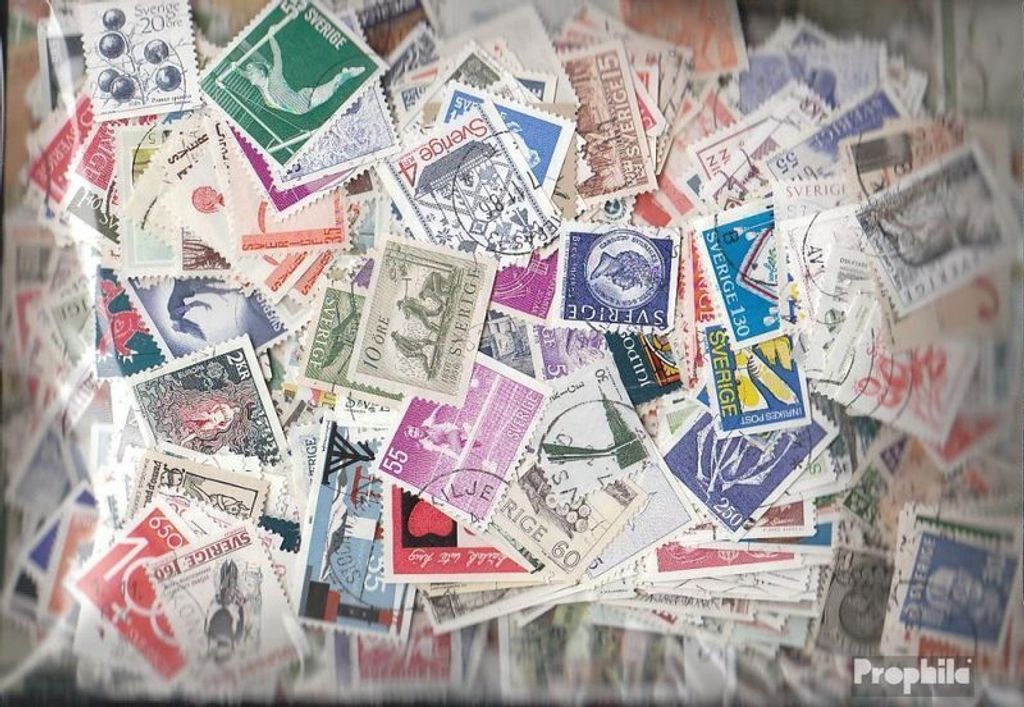 Briefmarken Schweden 2.500 verschiedene Marken