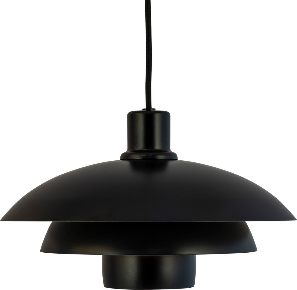 Pendelleuchte LED, Hängelampe, Deckenlampe Pendel, Pendellampe Esstisch, Pendelleuchte für Wohnzimmer, Skandinavische Design, Morph schwarz D30