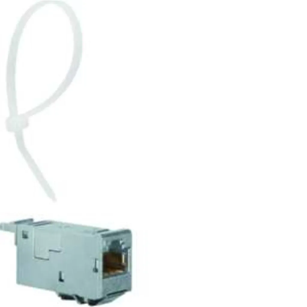 Noyau RJ45 blindé Hager CAT 6a VU603NWH pour prise réseau multimédia