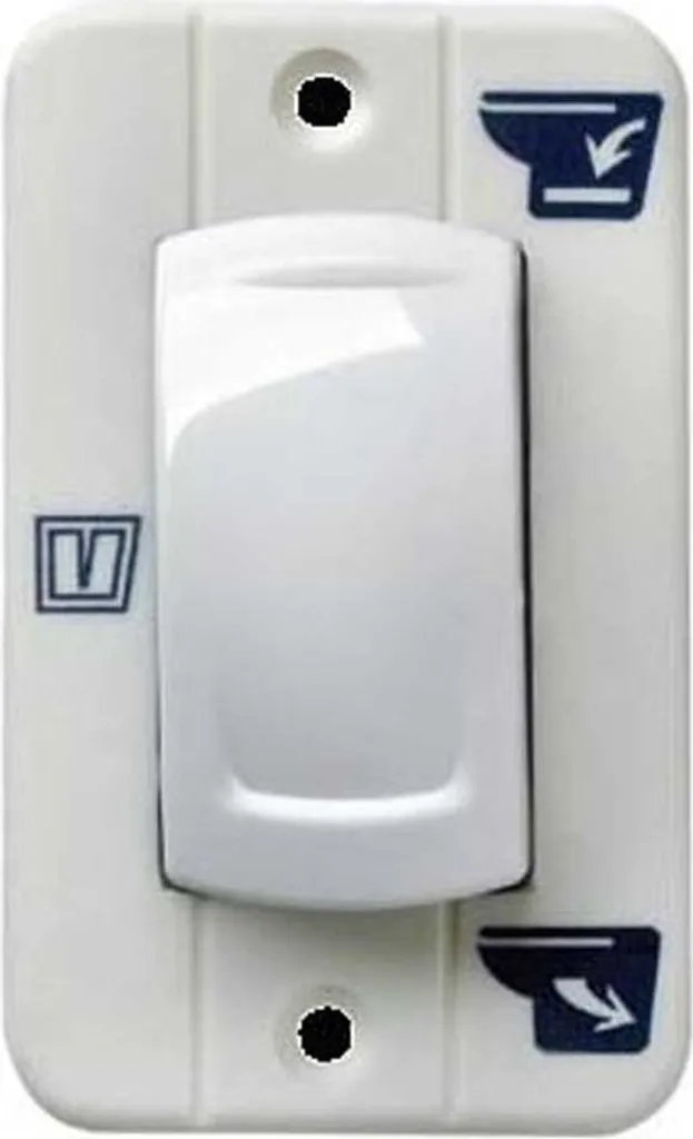 Interrupteur toilettes Vetus TMW : commande 12V/24V pour WC de nautisme