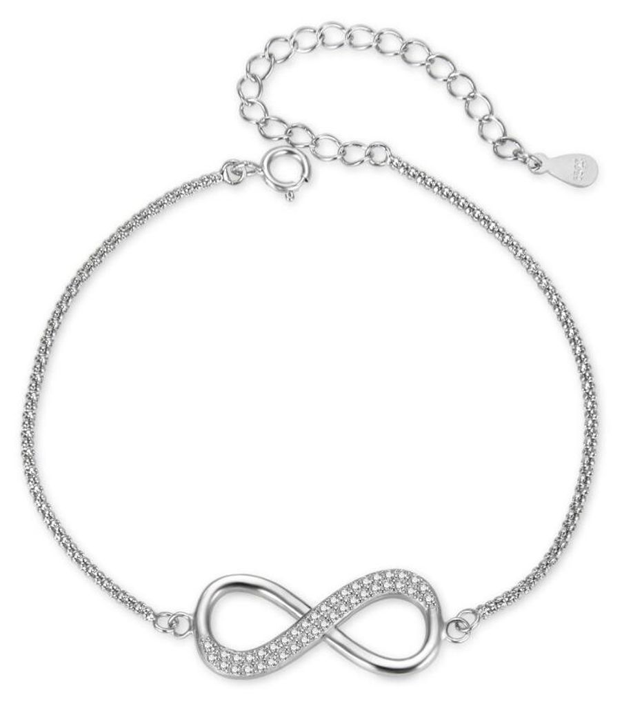 Mode Silber Armband Unendlichkeit AGB762/21