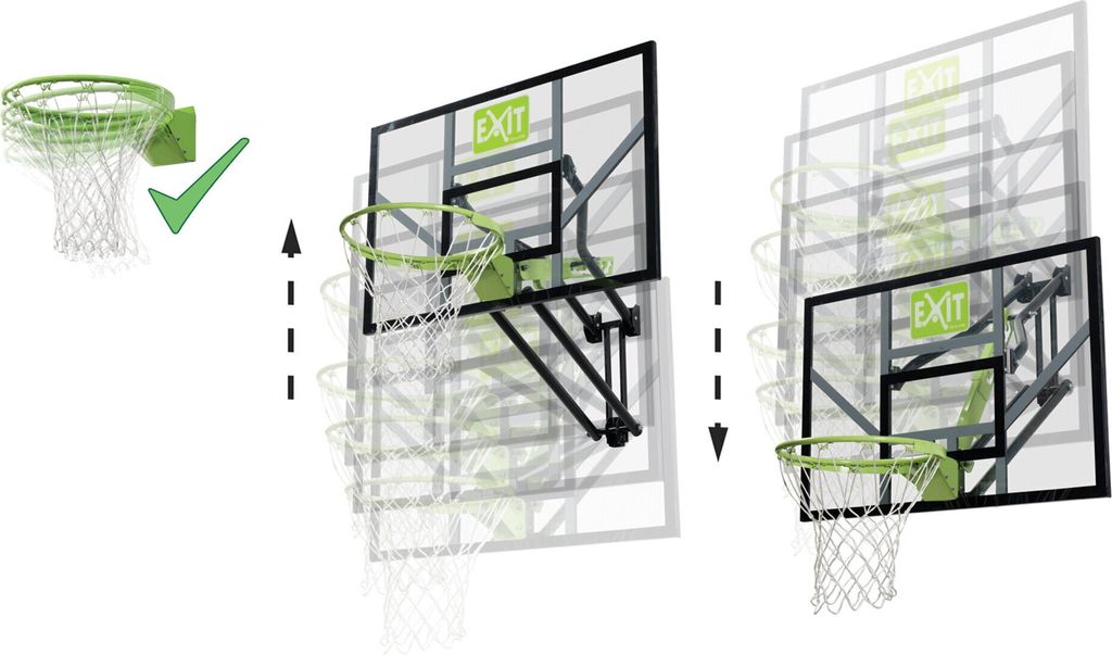 EXIT Galaxy Basketballkorb zur Wandmontage mit Dunkring - Produktbild 2