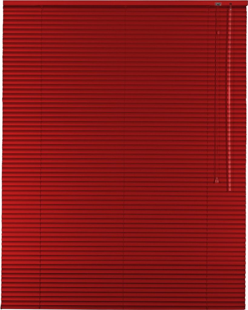 Alu Jalousie Aluminiumjalousie 220 x 160 cm rot Rollo Jalousette Bedienseite rechts