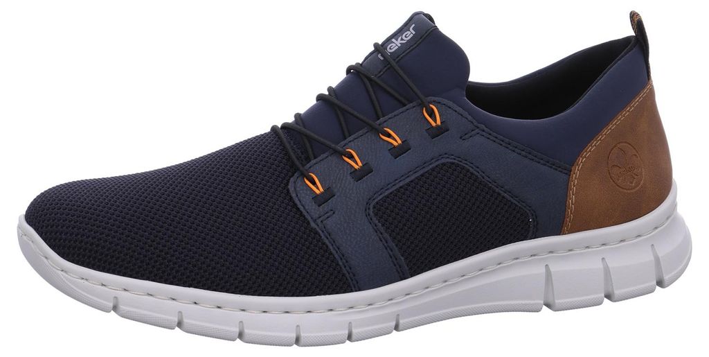 Rieker Herren Sneaker Stoff Slipper Schlupfschuh Gummizug Produktbild 