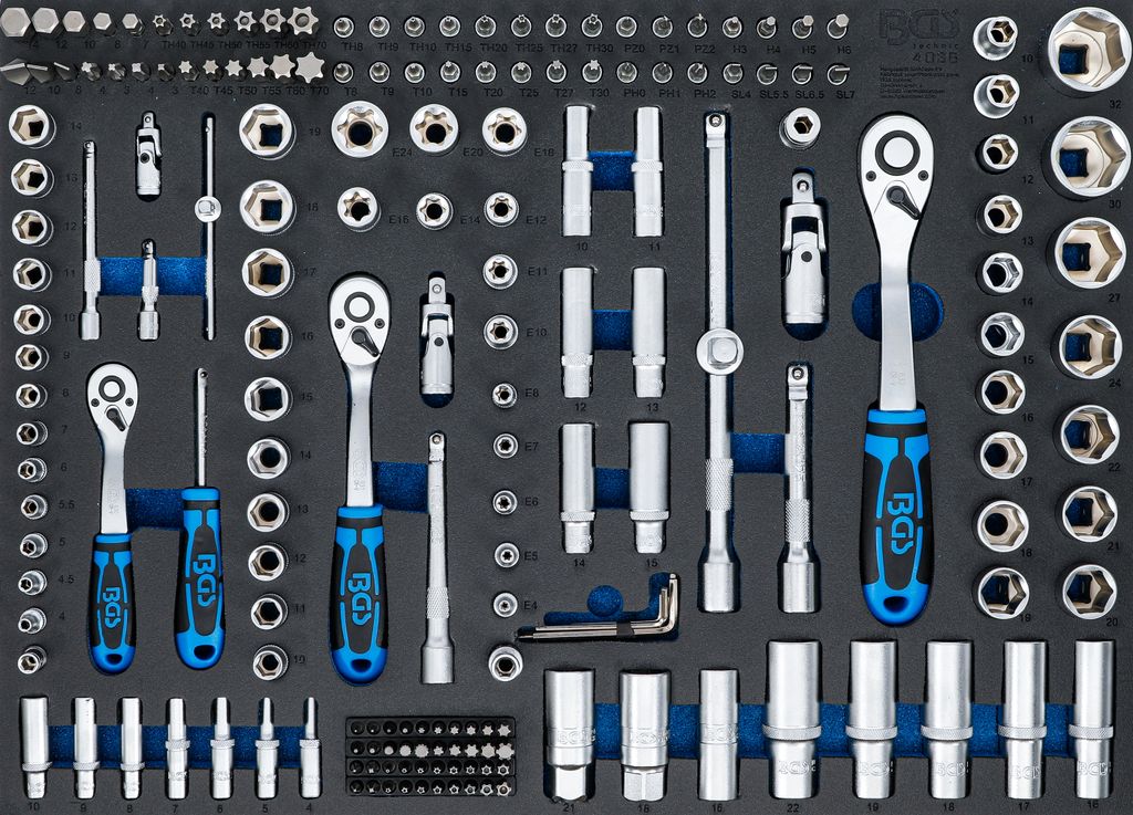 BGS technic Tool Tray 3/3: Socket Set, 8500 mm, 8,5 kg Obrázok produktu 
