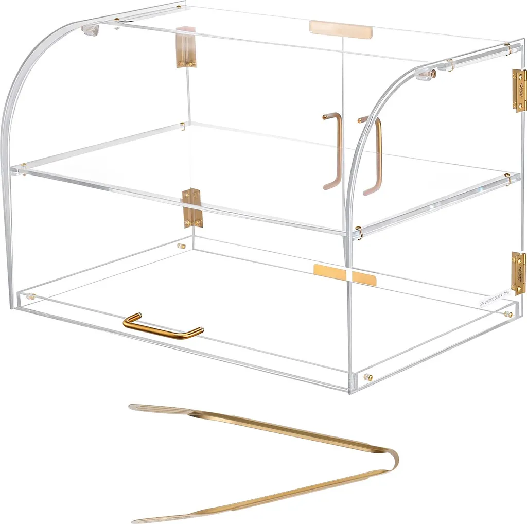 Vitrine de service pour buffet et réception avec étagère amovible