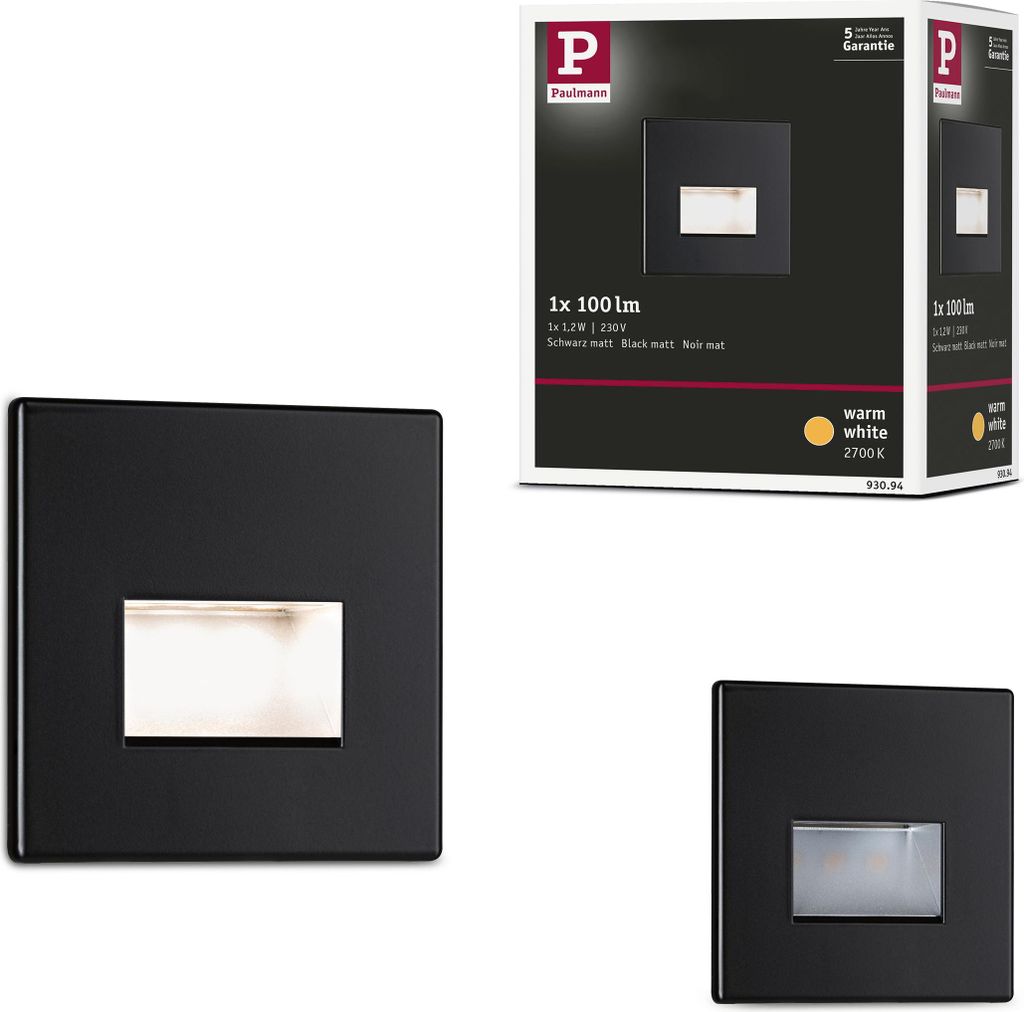 Paulmann LED Wandeinbauleuchte Edge