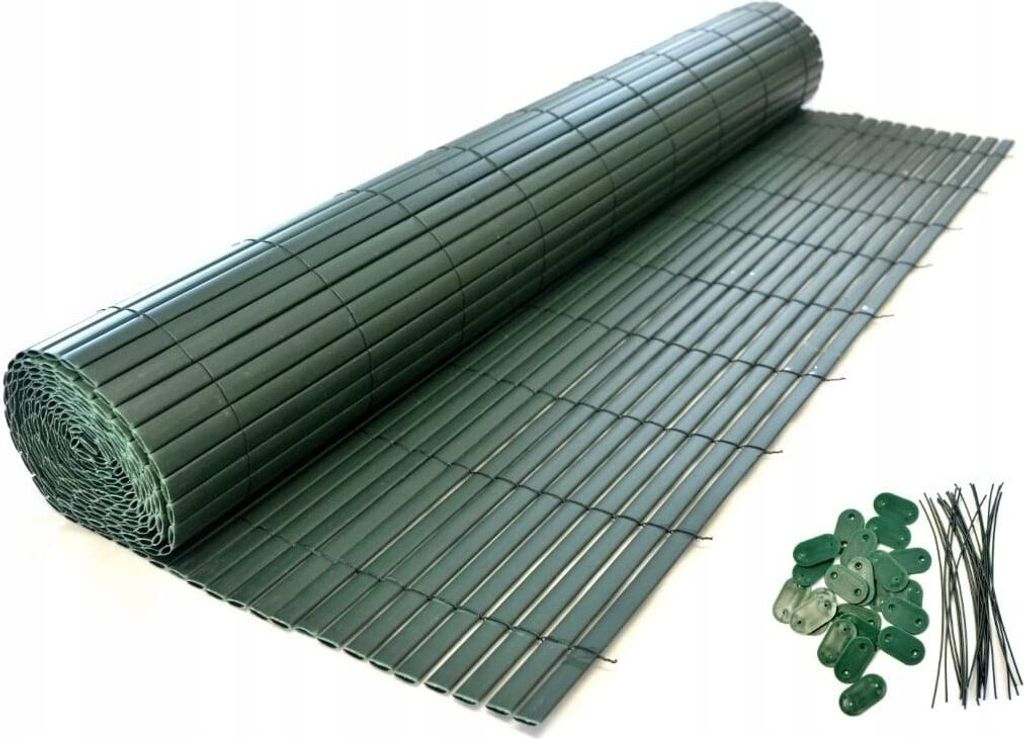DIXIE STORE PVC Sichtschutzmatte Balkonverkleidung - 1,5 x 3 m - Grün