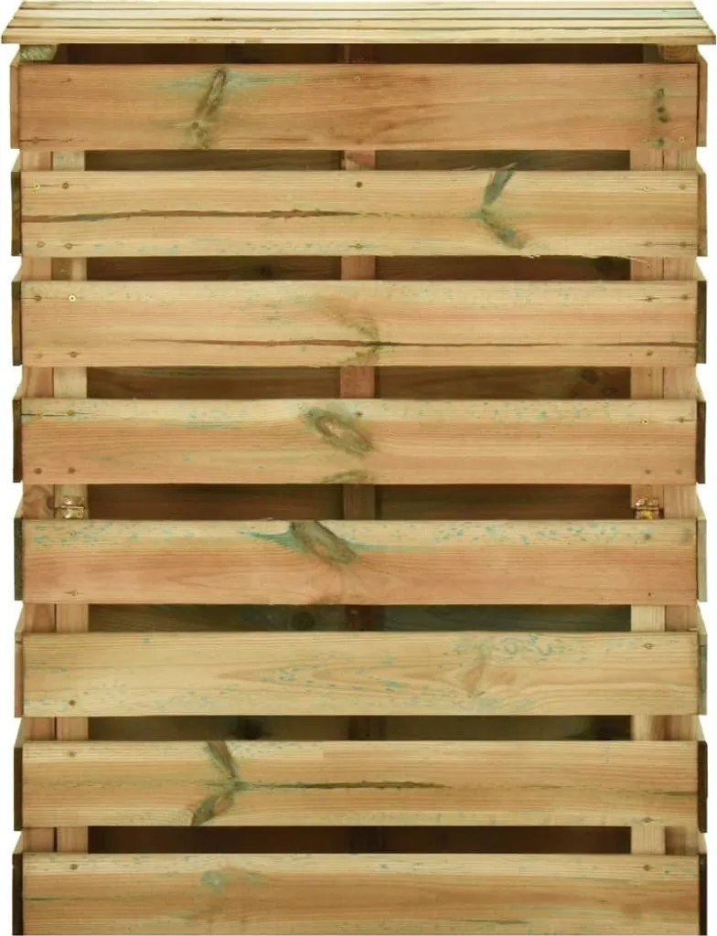 Solution compostage efficace : lot de 2 composteurs à lattes en bois