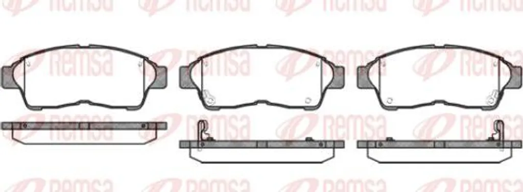 Plaquettes de frein silencieuses 0402.02 sans sifflement pour Toyota