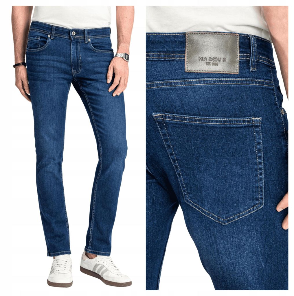 Marcus | Felix 2160 Herren-Jeans aus blauem Denim, reguläre Größe W36 L32