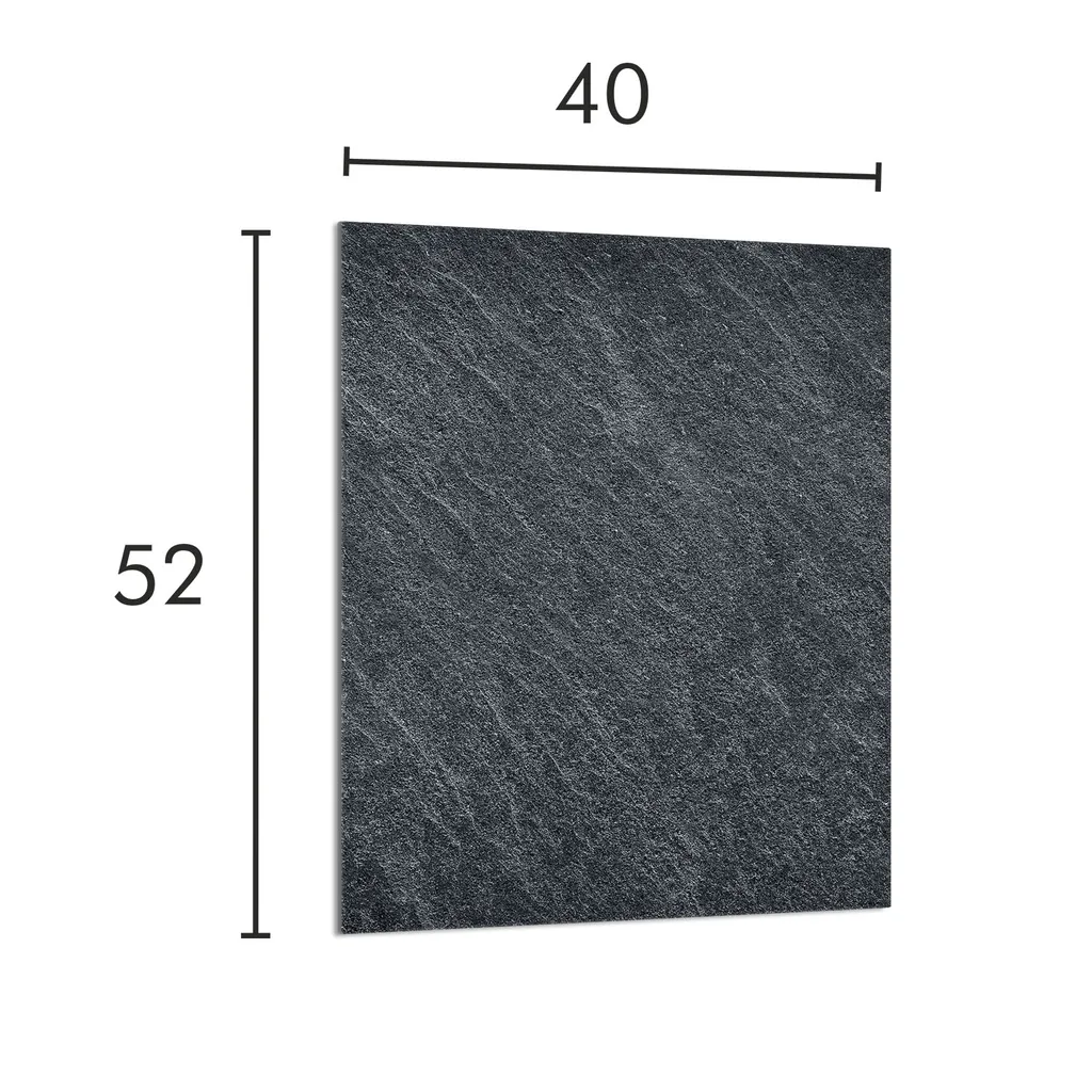 Copripiano Cottura 40x52 Ardesia | Protezione Vetro Temperato Cucina - 2