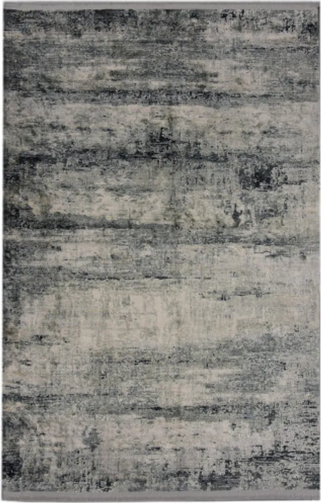 Tapis Verona 02 Gris Crème 80x150 cm : Anti-Poussière et Durable