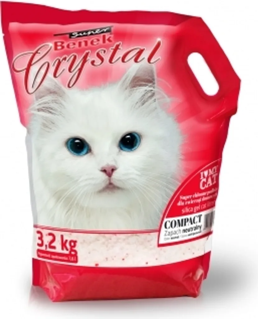 Super Benek Crystal Silicone Compact 7.6L Litière de Silice Absorbante