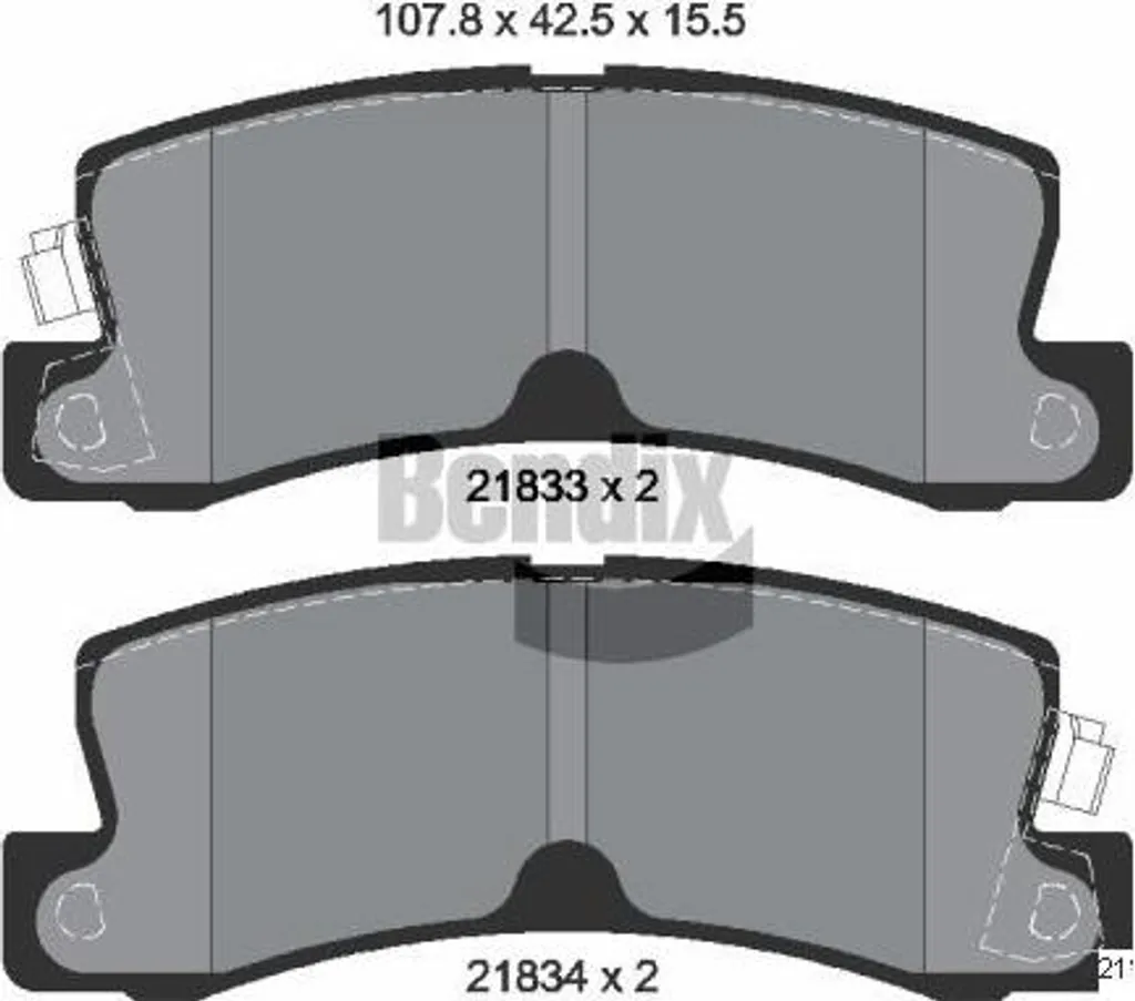 Plaquettes de frein BPD1850 pour rénover le freinage de Toyota Avensis
