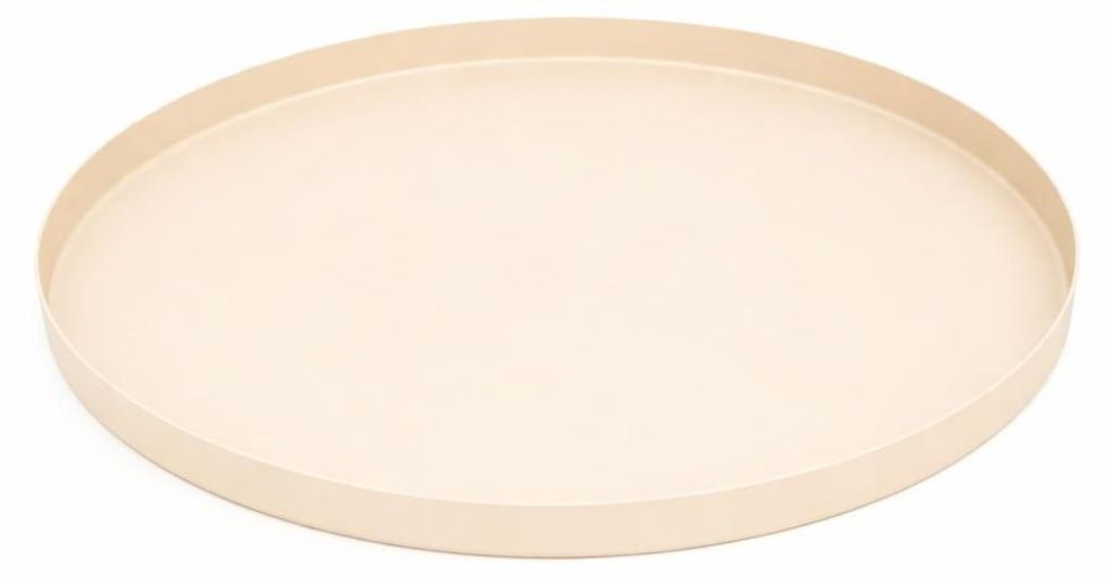 LOFT42 Brew Metall-Serviertablett, rund – Beige – 60x60