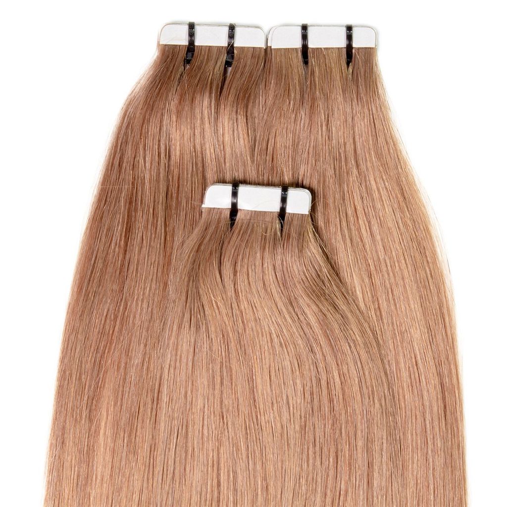hair2heart Premium Tape Extensions Human Hair Straight - 10 Image du produit 