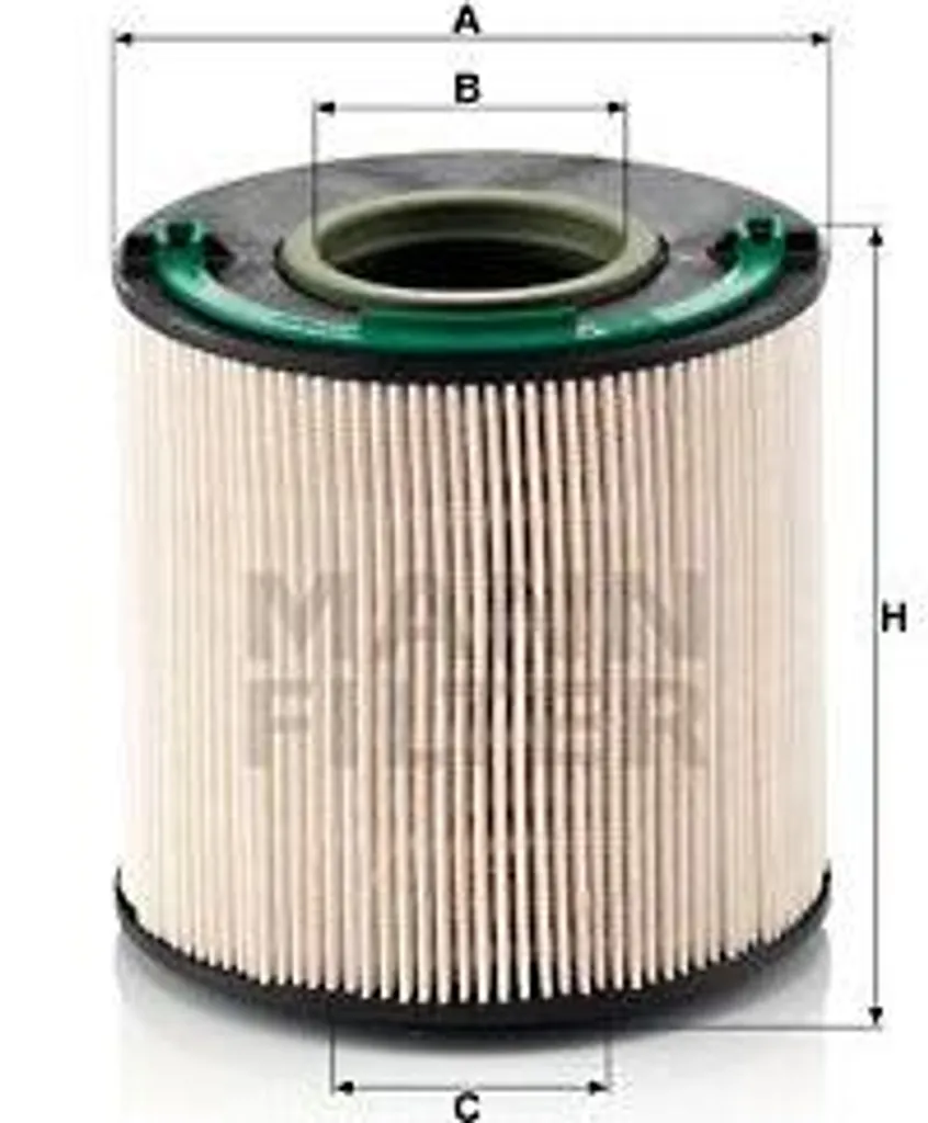 MANN-FILTER 7L6127434A Filtre à Carburant pour Touareg en Polyuréthane