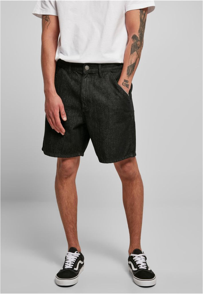 Organic Denim Bermuda Shorts black washed 29