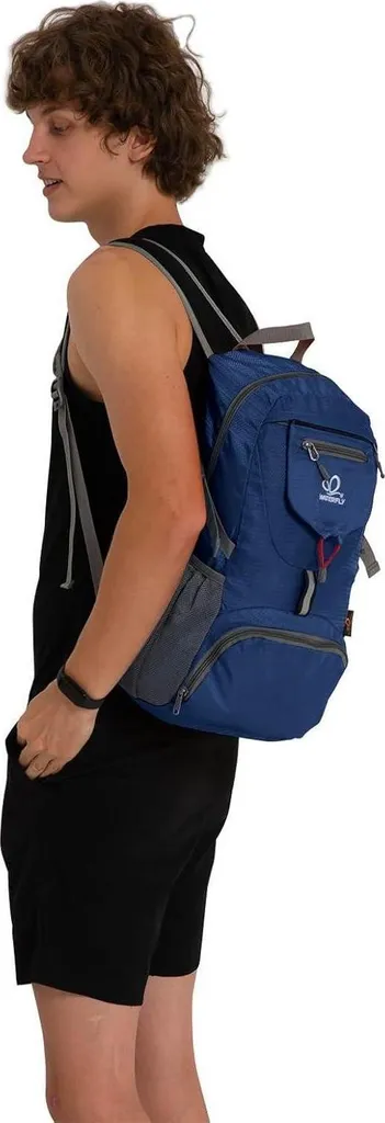 Sac à dos pliable 20L Orange imperméable et ultra résistant pour camping - 8