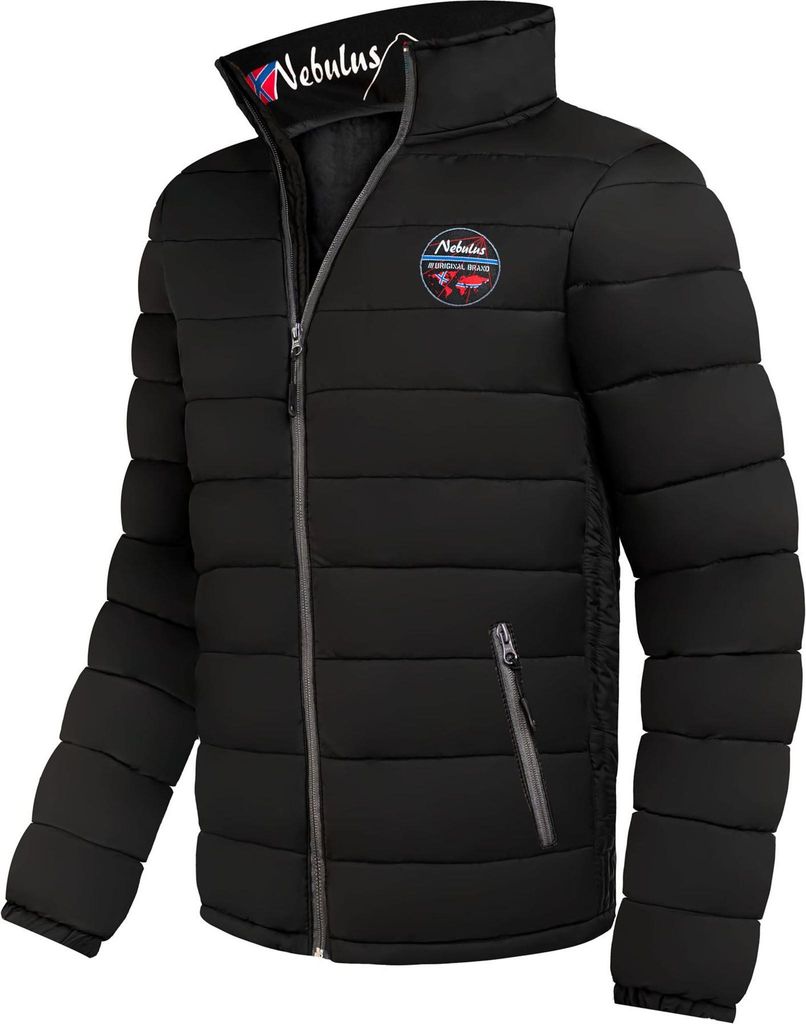 Nebulus Winterjacke TAMMES Herren, warme Outdoorjacke, praktische & vielseitige Übergangs- & Winterjacke, P2178 - Herren, schwarz, S