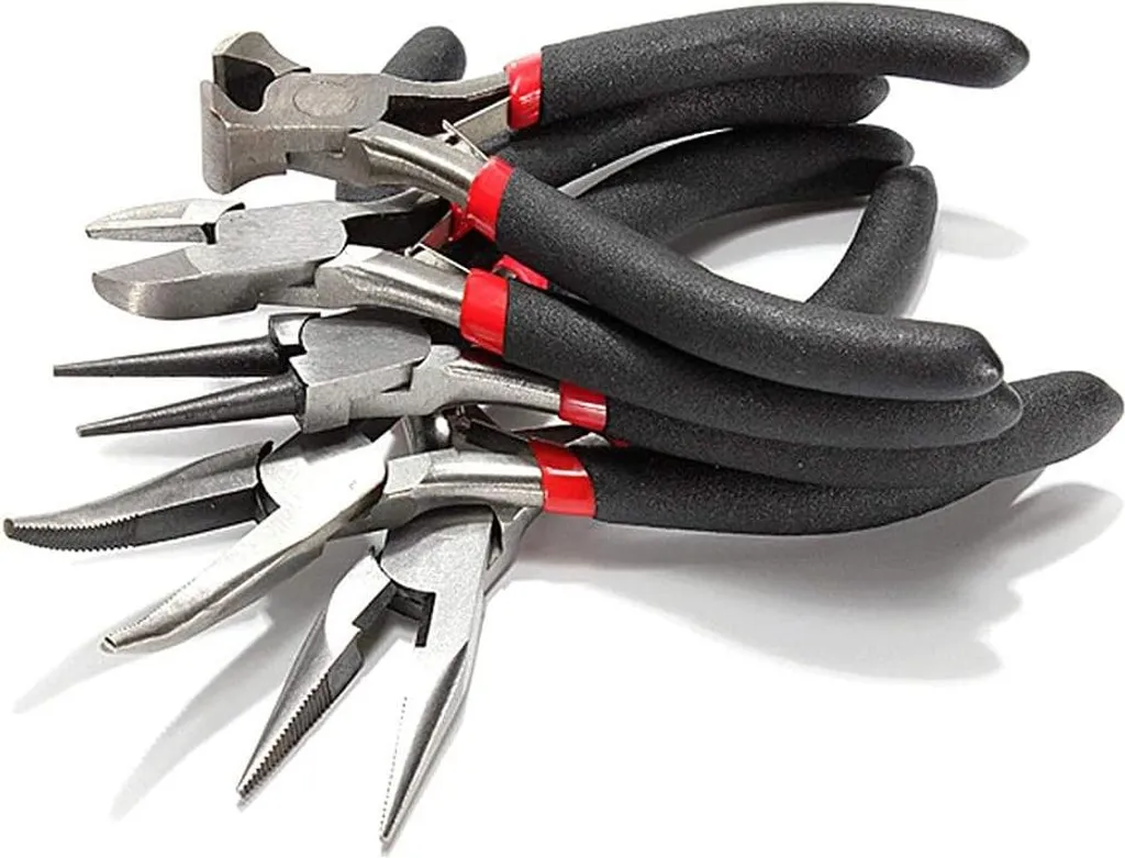 Kit outils de bijouterie complet avec 5 pinces de précision en acier - 3