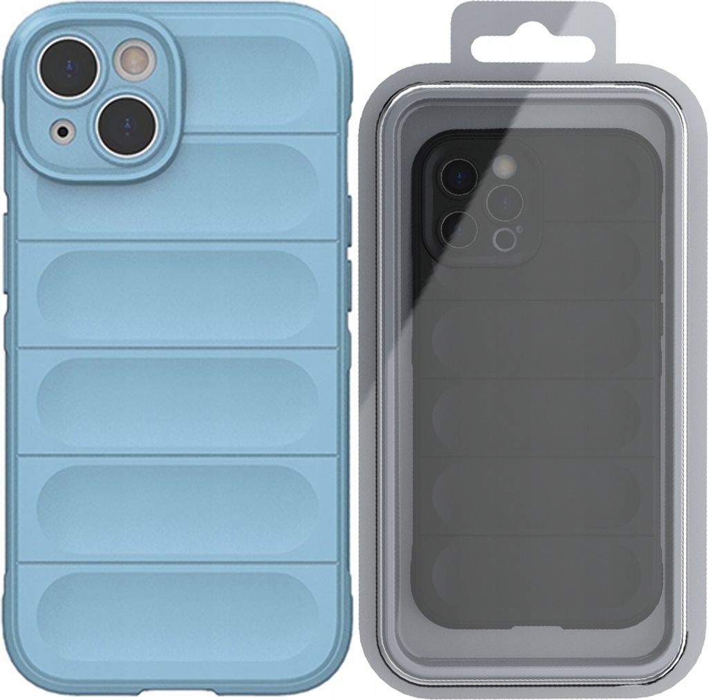 Magic Shield Case für iPhone 14 Plus flexible Panzerhülle hellblau