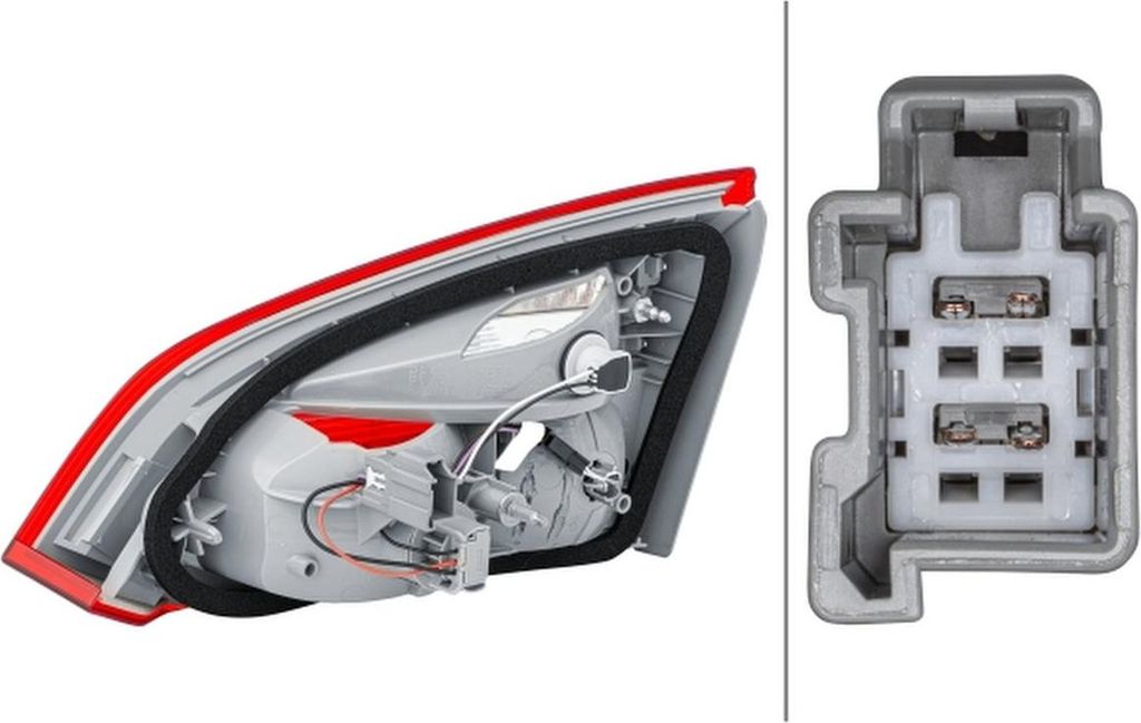 HELLA Rückleuchte Heckleuchte Links Innerer für FORD FOCUS III Turnier Focus Mk3 Kasten / Kombi (DYB)