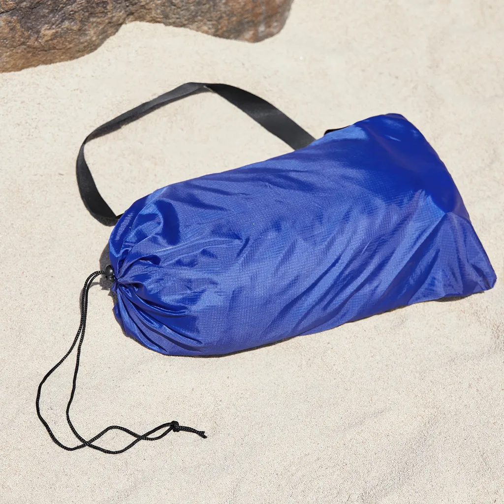 SoBuy Tente de plage OZT01-DB Voile d'ombrage élasthanne bleue