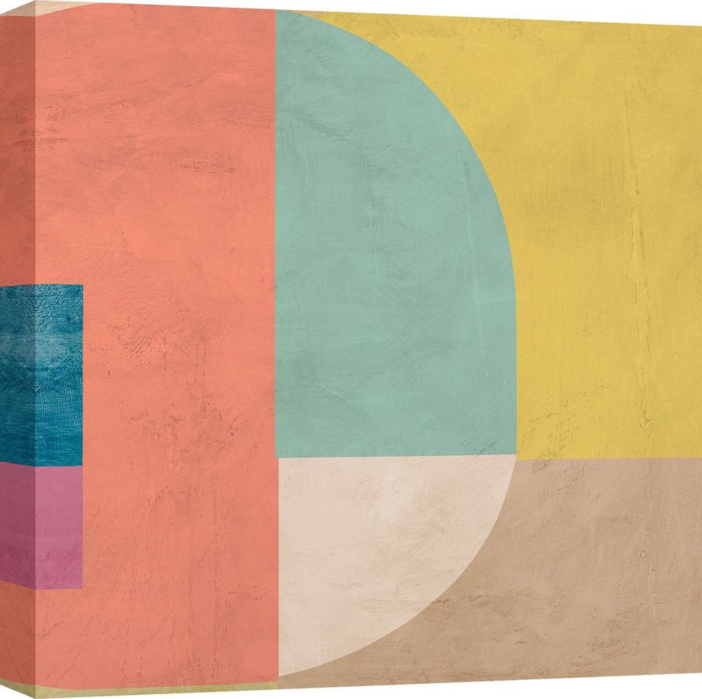 Bunter geometrischer Leinwandbuild - Sonne Taylor – Planets - 40x40 cm