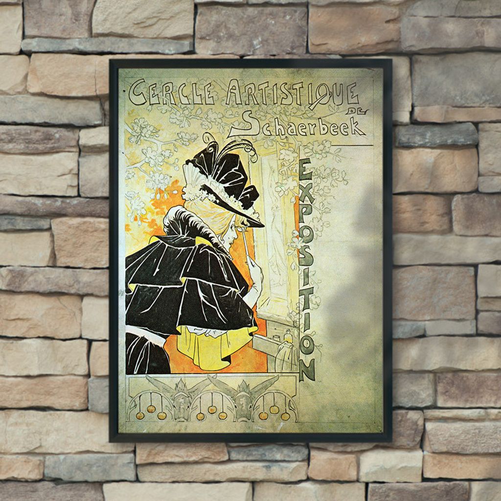 Modisches Plakat - Kunstausstellung - A4 (21 cm x 29,7 cm)