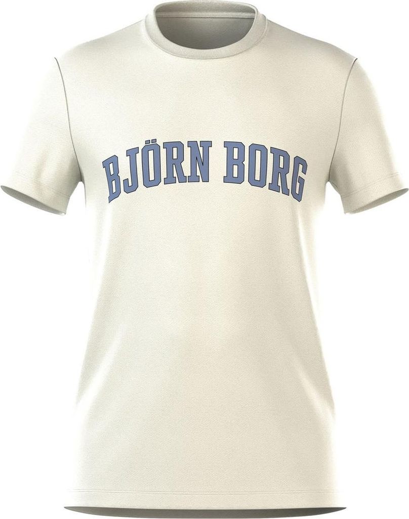 Björn Borg - Herren - Borg Essential T-Shirt - Beige/Weiß - Gr. S