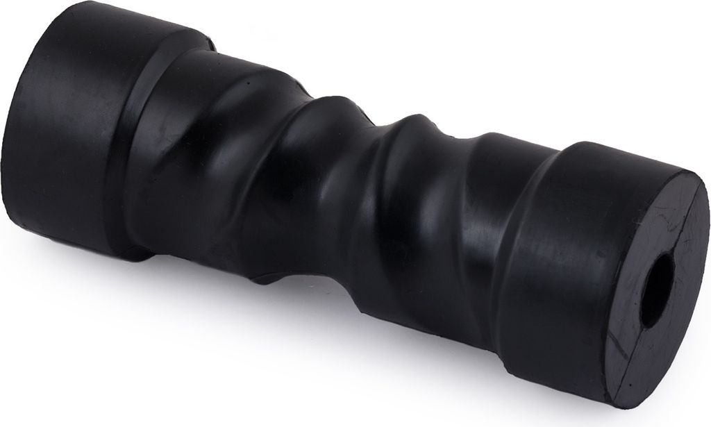 Kielrolle, 193 mm, selbstzentrierend, Gummi, schwarz, aus Gummi