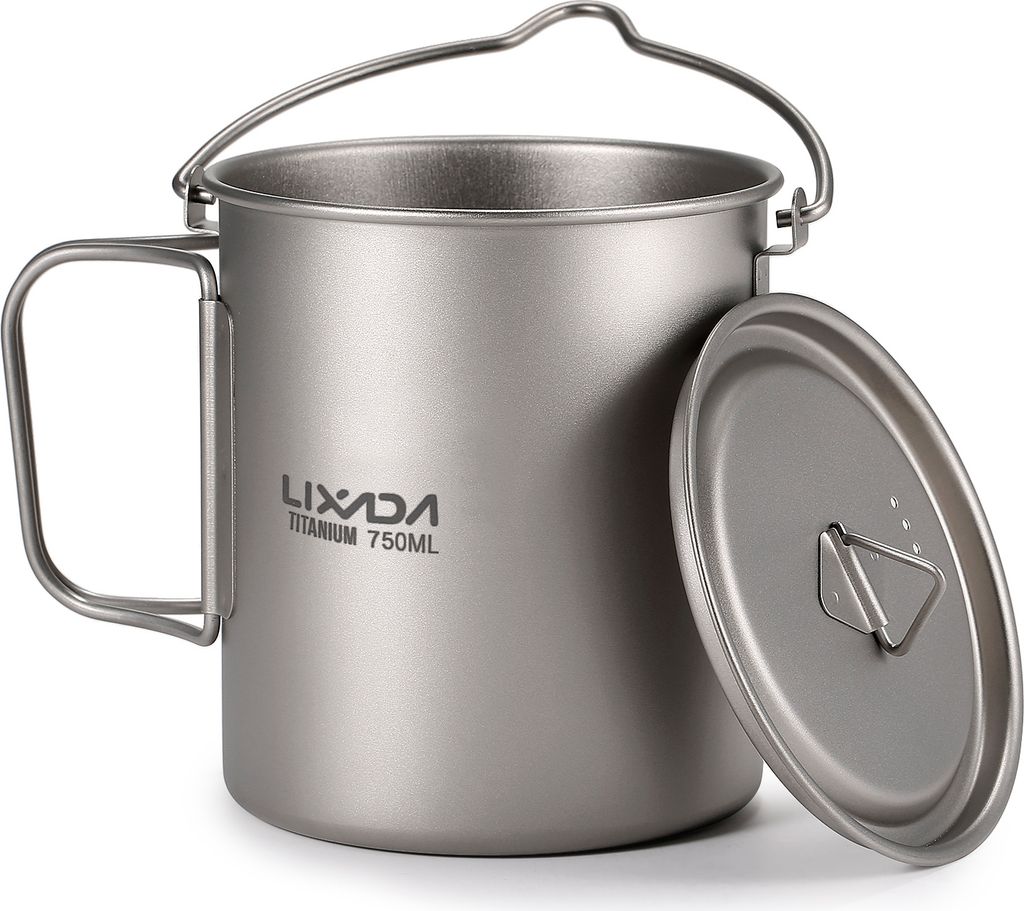 Ultralahký titánový hrniec s objemom 750 ml, prenosný Obrázok produktu 