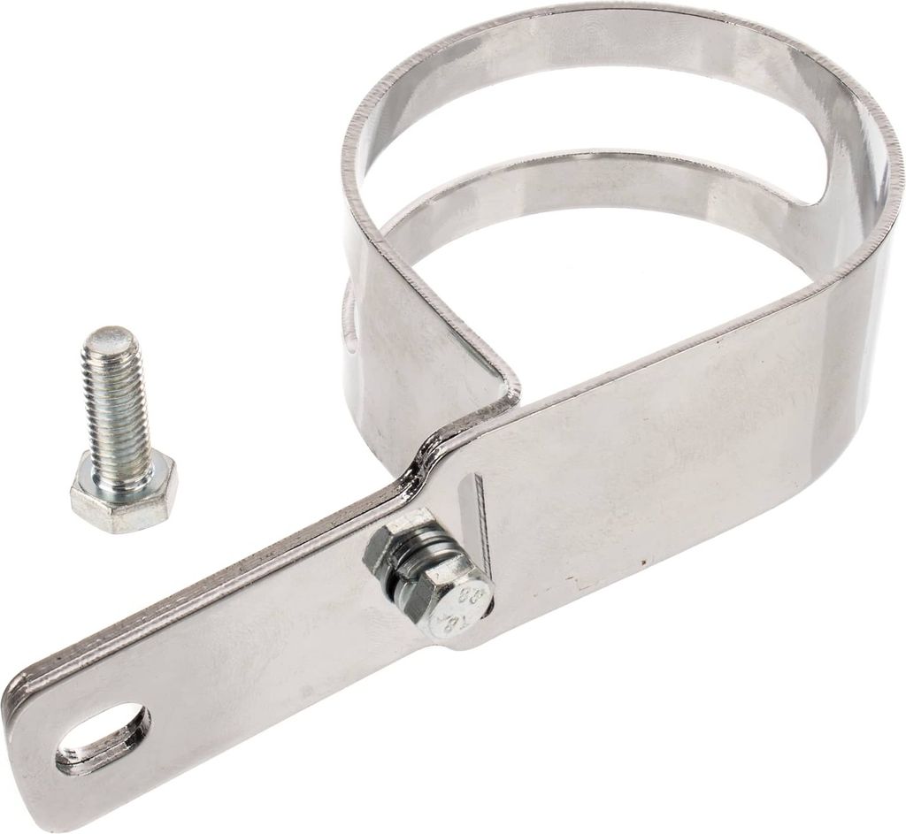 Auspuffhalteschelle, verchromt - Simson S51, S70, S53, S83
