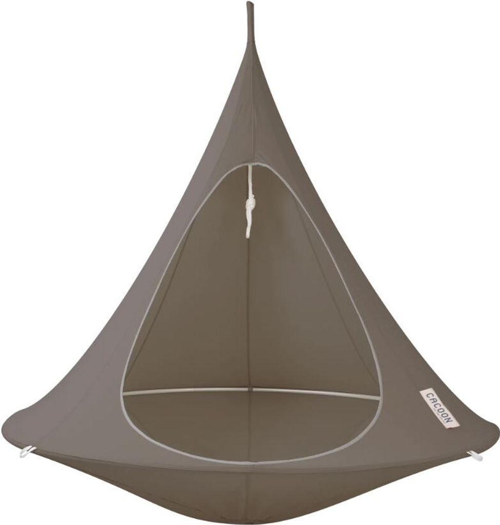 Hängesessel Hängematte Cacoon Double Hängeschaukel Hängekorb Taupe