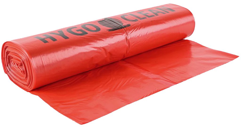 HYGOCLEAN Müllsäcke rot 120 Liter aus LDPE 45 my 25 Stück
