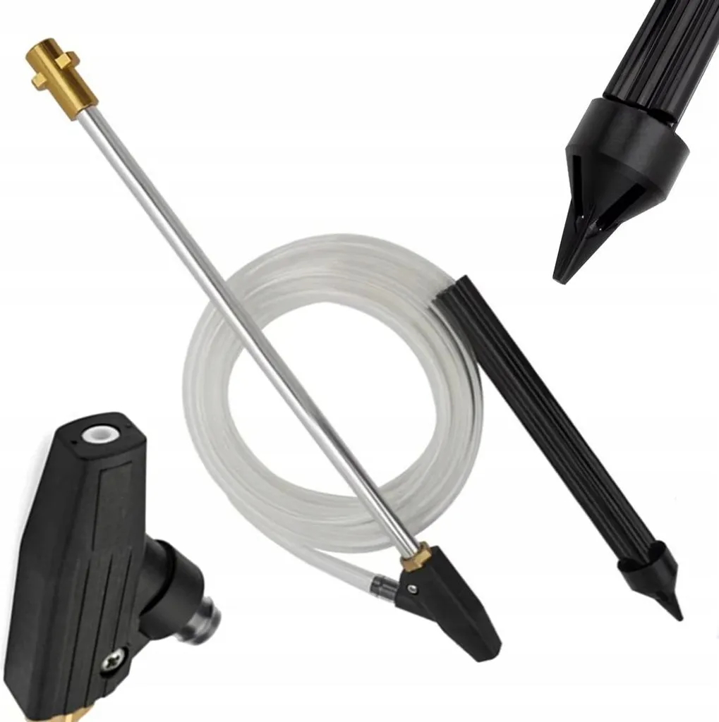 Rosfix Set di Sabbiatura Idrostatica – Compatibile con Karcher K2-K7 | Ugello in Ceramica, Tubo Flessibile da 3 m, Lancia da 460 mm