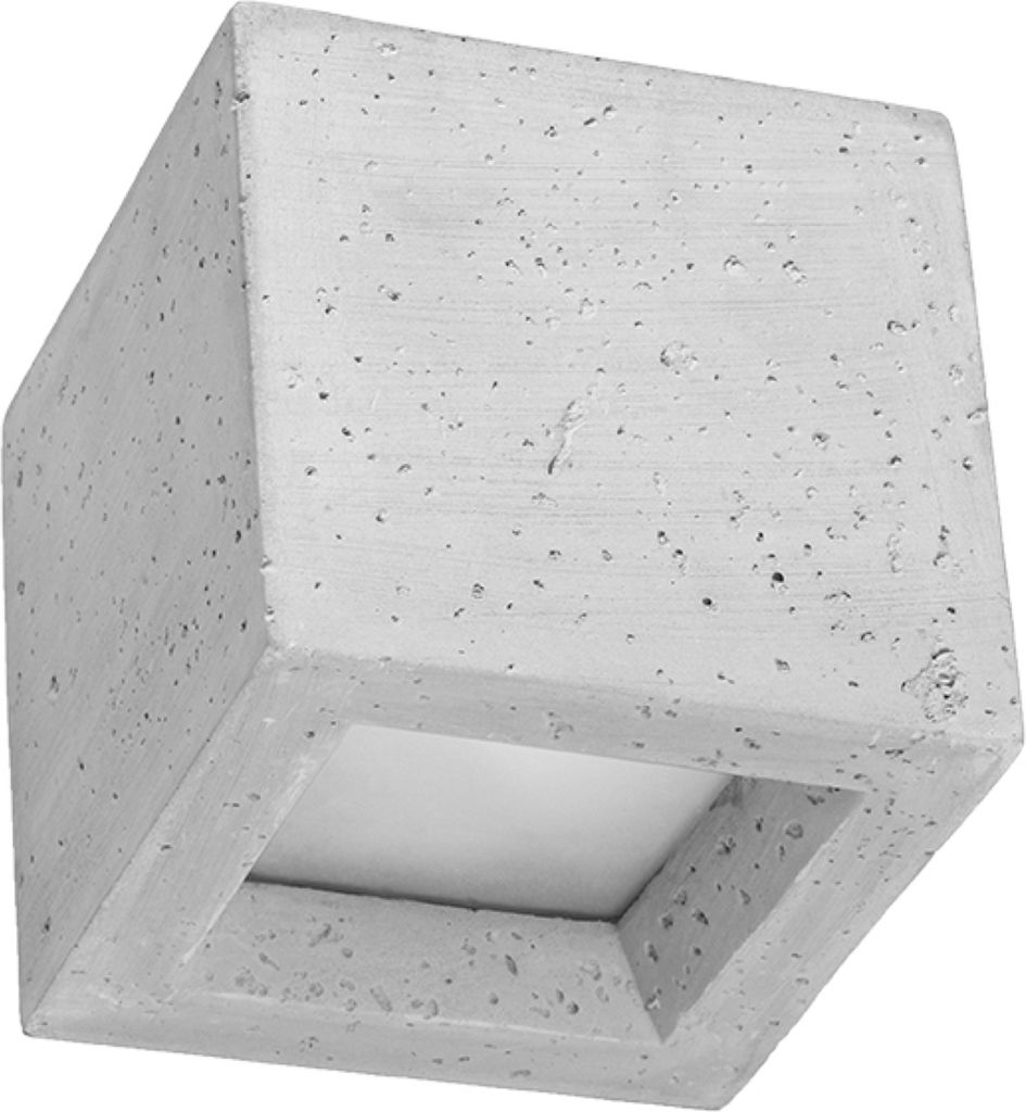 Wandleuchte LEO Beton 1xG9 8W Beton/Glas 10x12x12cm Sollux Produktbild 