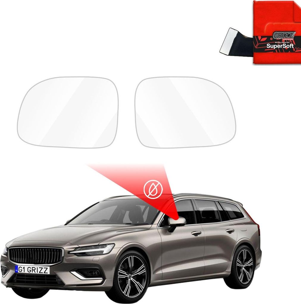 Regenschutzfolie Grizz Protector für Außenspiegel - Volvo V60 (2018-2023)